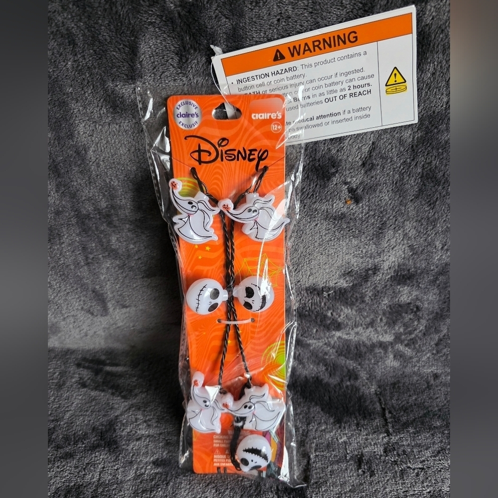 New Nightmare Before Christmas LightUp Led Necklace Zero Jack Skellington Disney